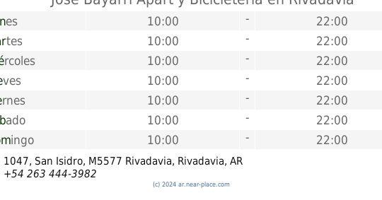 jose bayarri apart y bicicleteria